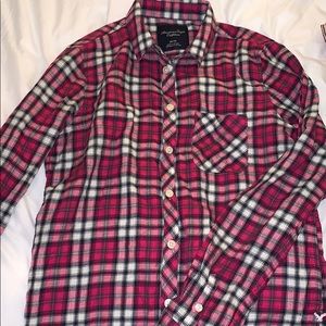 Pink plaid flannel